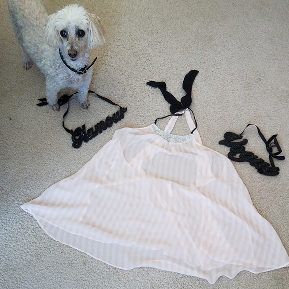 🔴SOLD🔴 Vintage Victoria's Secret Bow Back Top - Picture 2 of 7